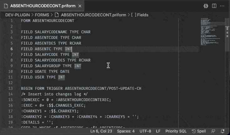 Video showing navigation between entities via breadcrumbs